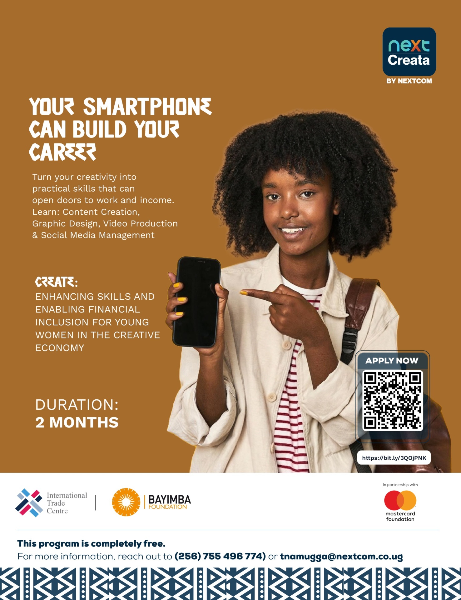 Next Creata Program — Your smartphone can build your career